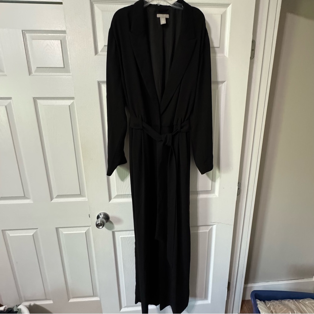 H&M Black Tuxedo Jumpsuit NWOT